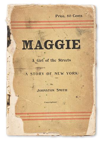 [CRANE, STEPHEN.] Maggie. A Girl of the Streets. (A Story of New York).